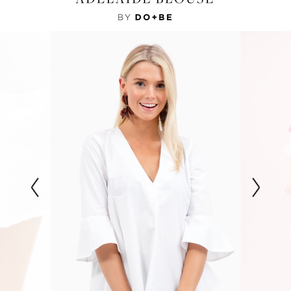 Tuckernuck Adelaide blouse in snow NWT